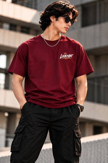 Lookmart 220 GSM Oversized Streetwear T-Shirt