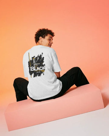Black Brush Graphic T-Shirt