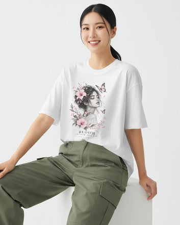 Bloom In Your Own Way Floral Graphic Regular Fit T-Shirt