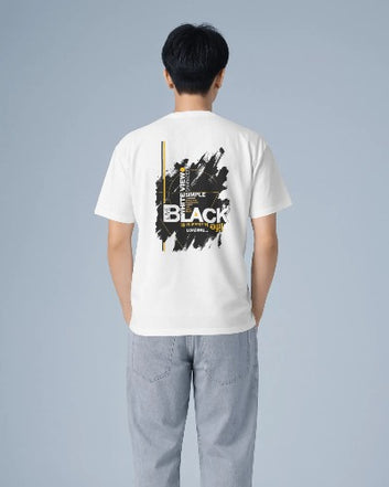 Black Brush Graphic T-Shirt