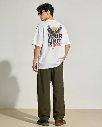 Your Limit Is You Graphic Oversized T-Shirt – 220 GSM Premium Cotton