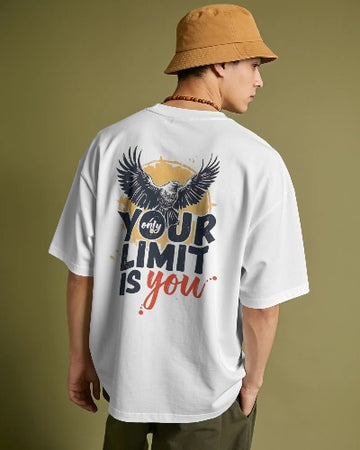 Your Limit Is You Graphic Oversized T-Shirt – 220 GSM Premium Cotton