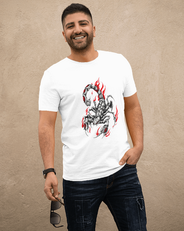 Scorpion Flame Graphic T-Shirt | Premium Cotton